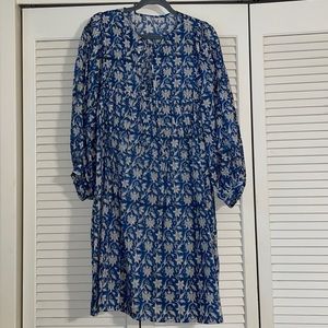 Block print maxi dress